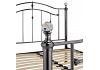 5ft King Size Black nickel finish Cally traditional metal bed frame 3